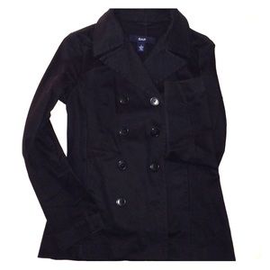 Black Pea Coat jacket